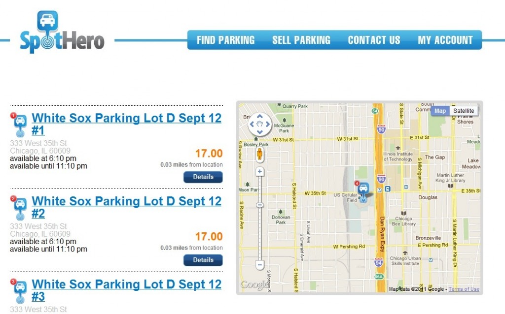 White Sox Parking White Sox Vs. Kansas City Royals Sept 23rd