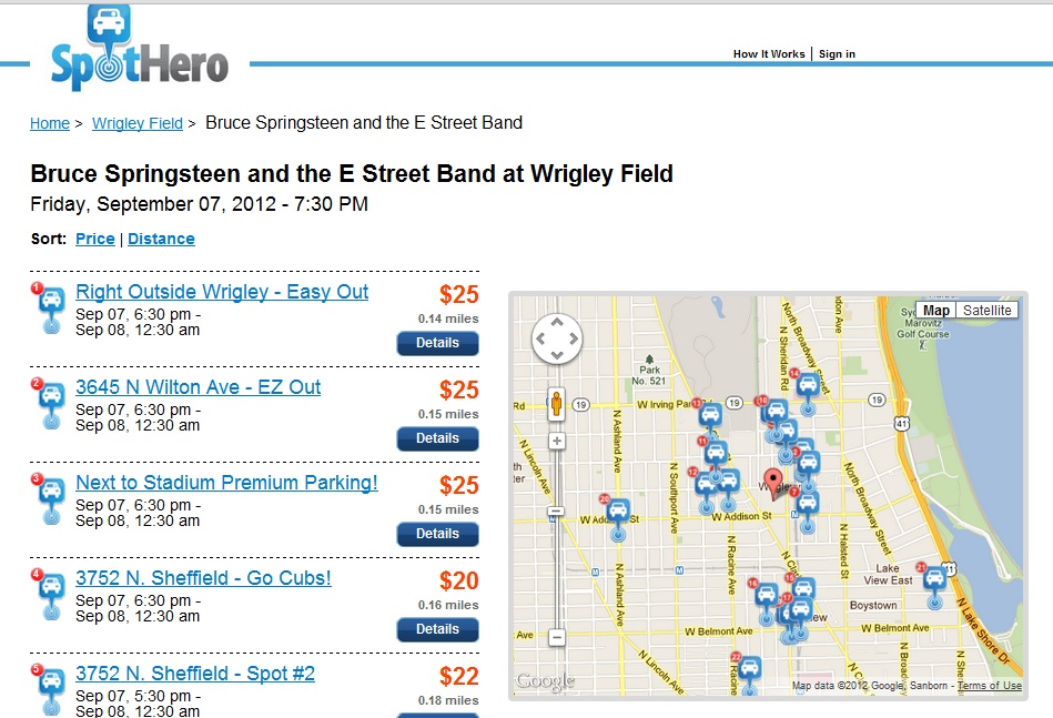 Bruce Springsteen Concert Parking at Wrigley Field SpotHero Blog