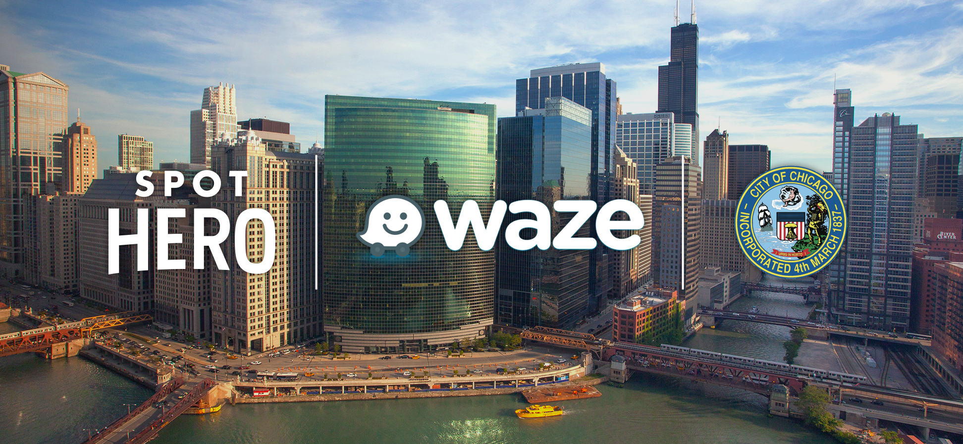 SpotHero, Waze and City of Chicago Join Forces to Outsmart Traffic on Chicago’s Multi-Level Roads