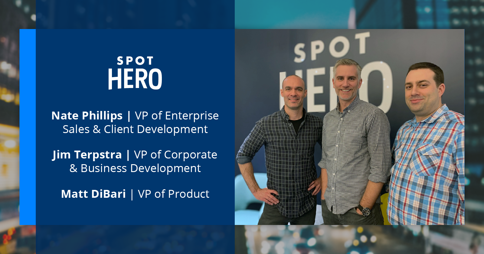 SpotHero Announces Five Executive Leadership Additions
