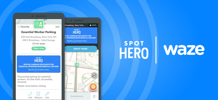 SpotHero and Waze Partner to Help Drivers Find Essential Parking