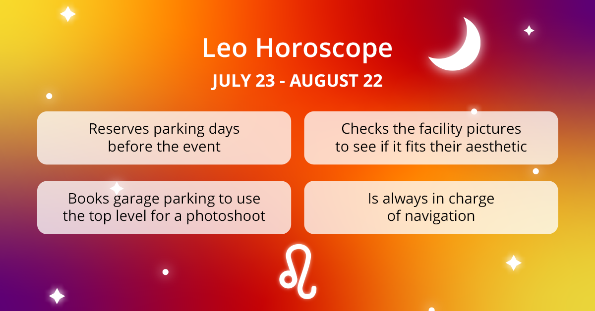 Your Parking Horoscope: How Leo Uses SpotHero